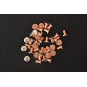  Flat Head Rivet AgCu / Round Head Copper Rivets For Drive Protective Switch Manufactures