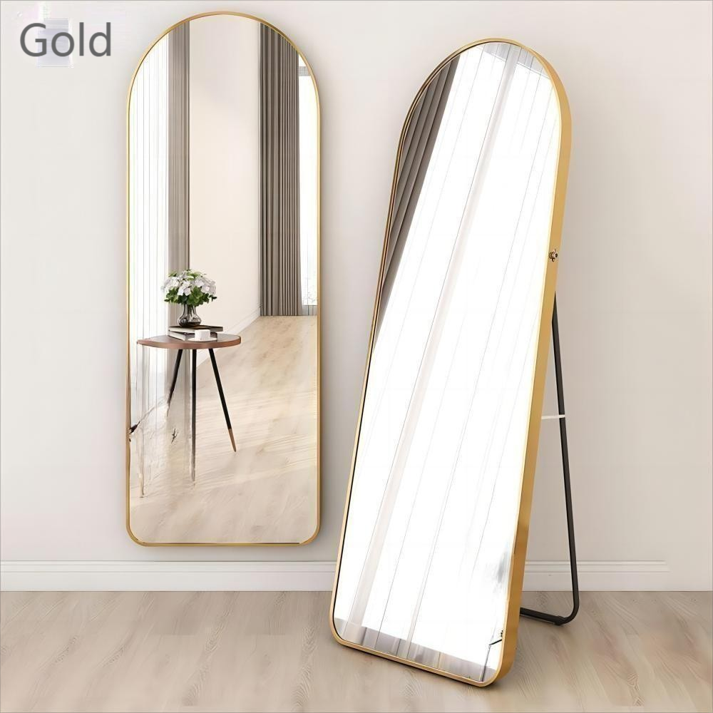 Glass Sticker Full Length Silver Shower Nordic Wall Art for Bathroom Toilet Salon Mirror
