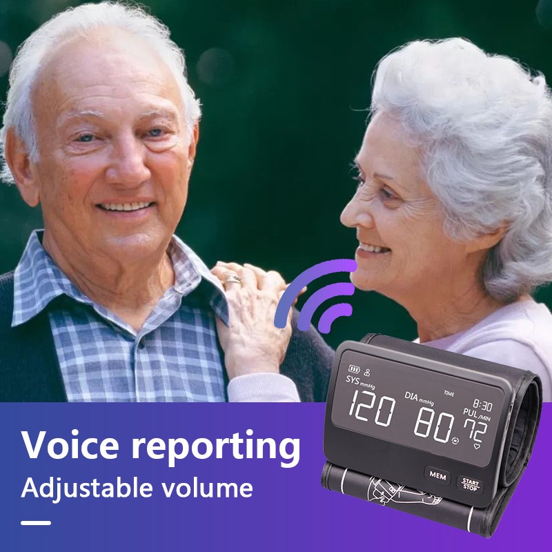 IP21 Electronic Home Medical Blood Pressure Monitors 2*60 Records Arm Style