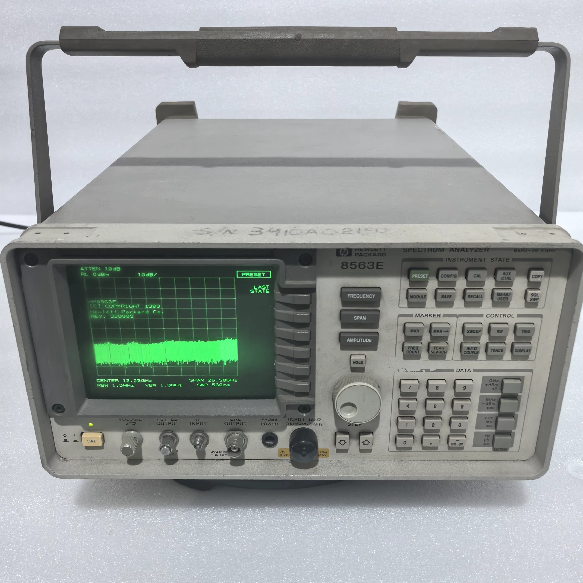  HP Agilent 8563E 26.5 GHz RF Portable Spectrum Analyzer Used Manufactures