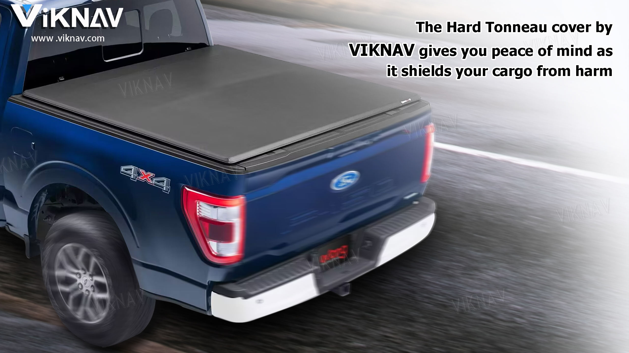 24oz Heavy Duty Ford F150 Truck Bed Replacement Tonneau Cover LED DRL