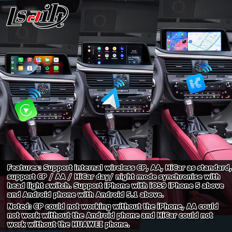 Lexus RX 8+128GB Qualcomm Android multimedia interface box RX350 RX450h RX300 RX200t