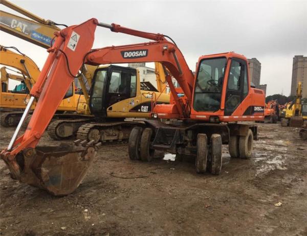 secondhand KORES Good condition DH150W-7/dh130w-5 wheel excavator/secondhand