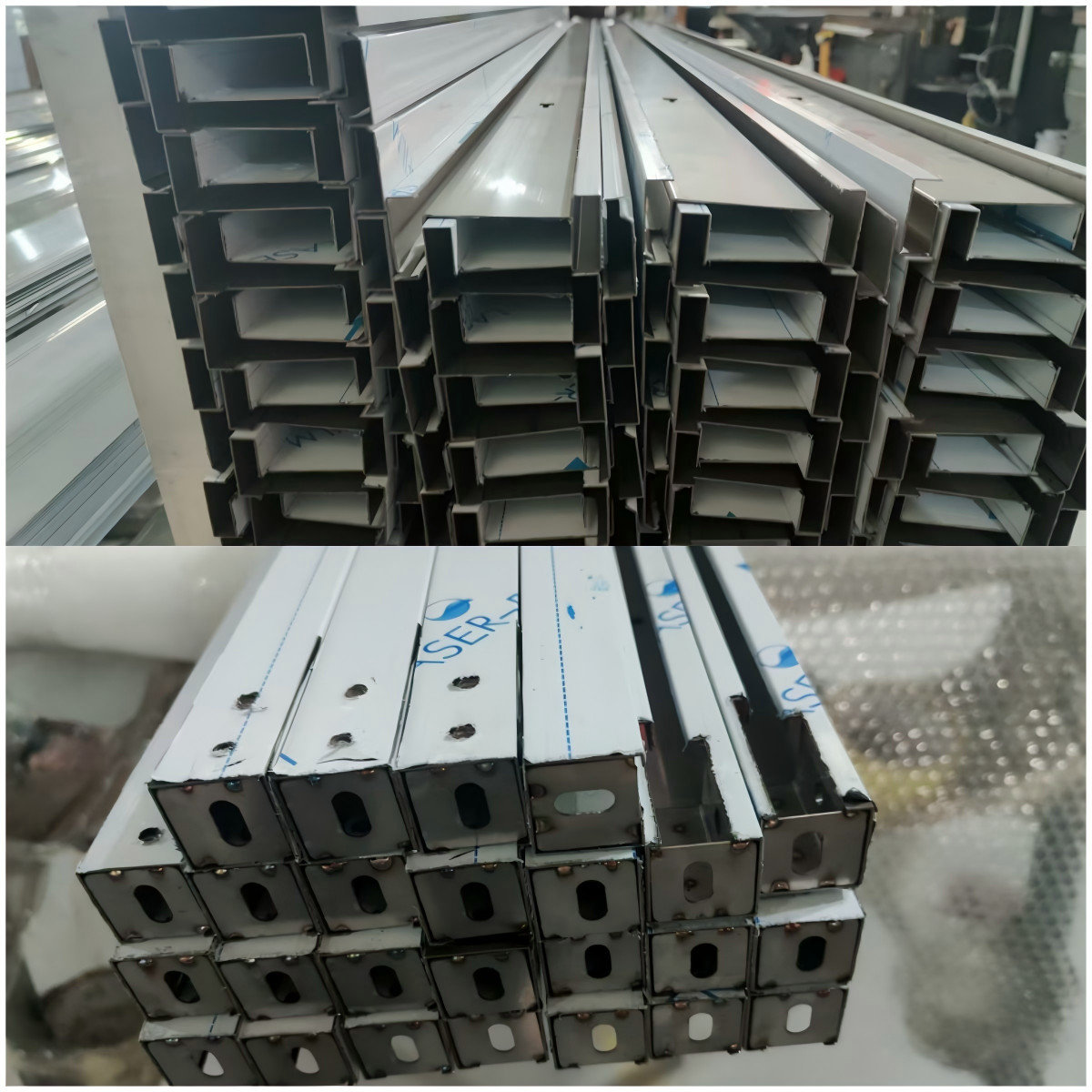SUS 304 Material Casting Shower Door Wall Profile Inside And Outside