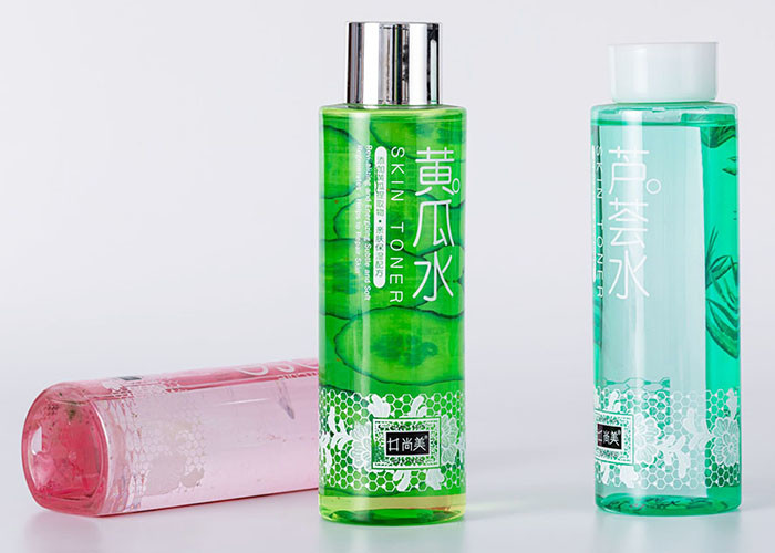 400ml Translucent Portable Plastic Cosmetic Bottles Empty With Spray Pump
