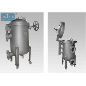 China Quick Open Sock Filter Housing Multiple Bags Design For Bag Filtration System on sale