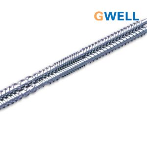 Plasticized Counter Rotating Parallel Twin Screw For Extruder HV 900 Auxiliary