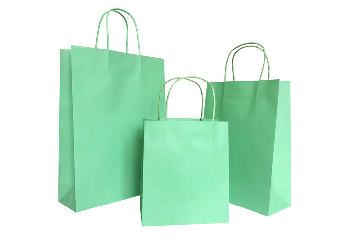 Orange Eco Paper Packaging Nike Style Handle Customized Logo Printing