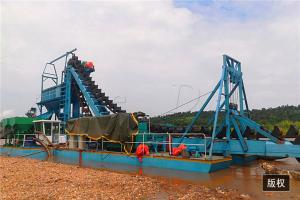  Gravity Separation Chain Bucket 60m3 Sand Dredging Boat Bucket Gold Dredge Manufactures