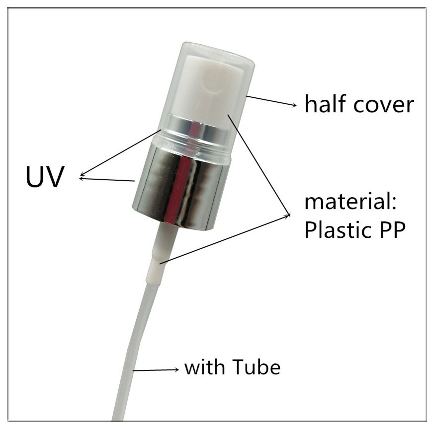 UV Plating Silver Fine Mist Sprayer 18/410 20/410 Bottle Sprayer Pump