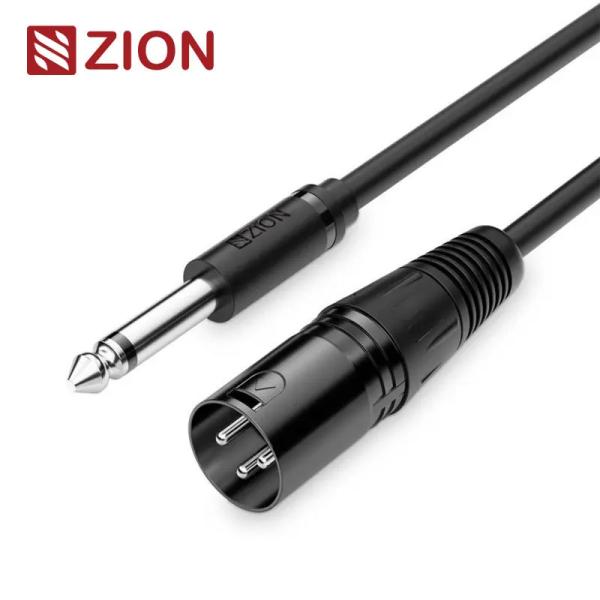 6.5mm Mono to XLR Male Audio Cable TRS to XLR Cable for Instruments Audio