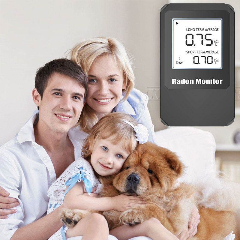OBM Home Portable Radon Detector Lightweight with Lithium Battery