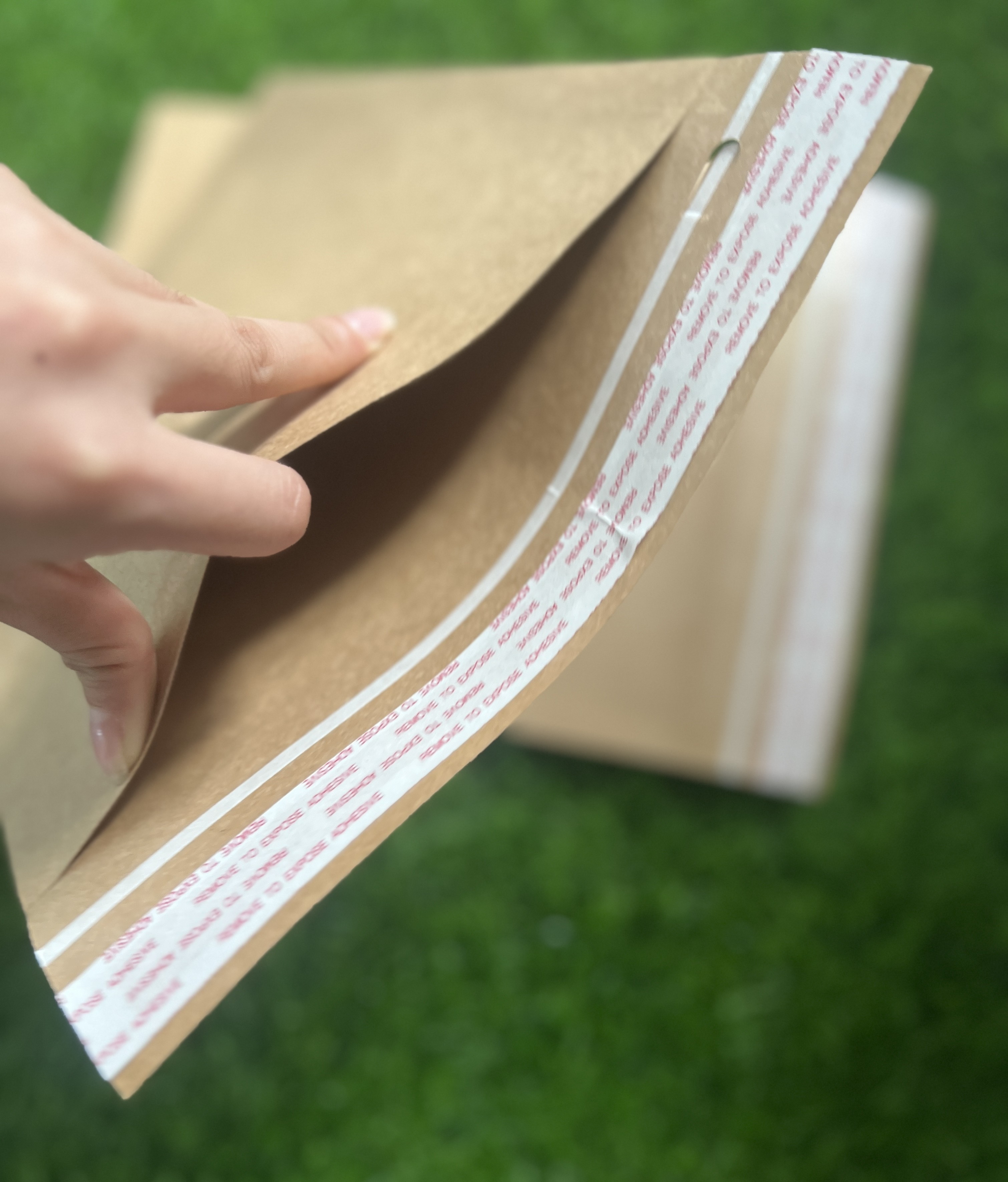 Custom Logo Kraft Paper Envelop Mail Bag Recyclable Brown Kraft Paper Mail Bag