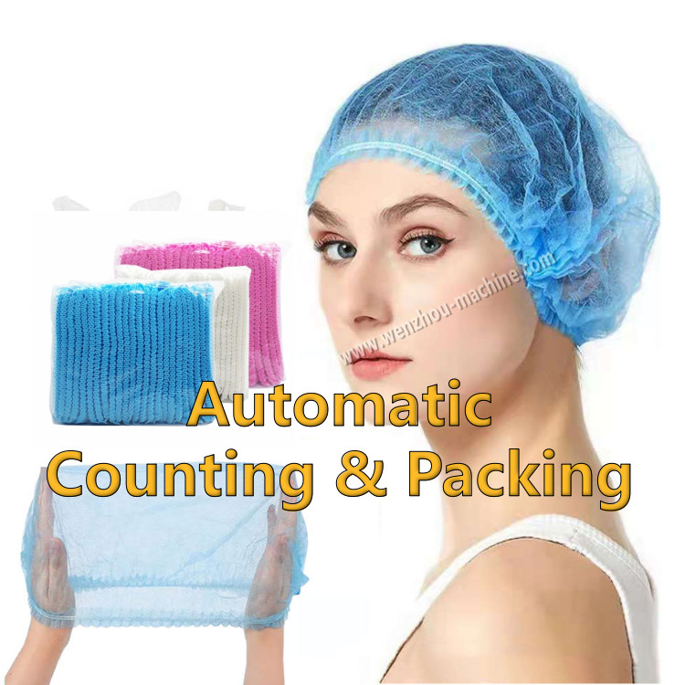 Fully Automatic High-Speed Disposable Non-Woven Bouffant Cap Making Machine