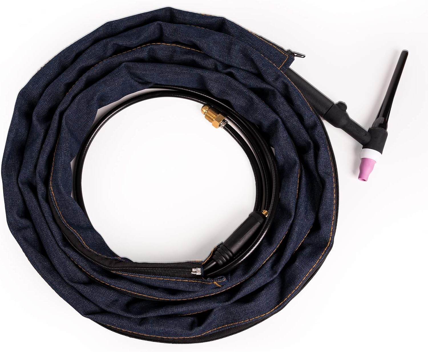 Durable Welding Torch Cable Cover Cowboy Zipper Jacket Style Protector for Gas Arc Torch