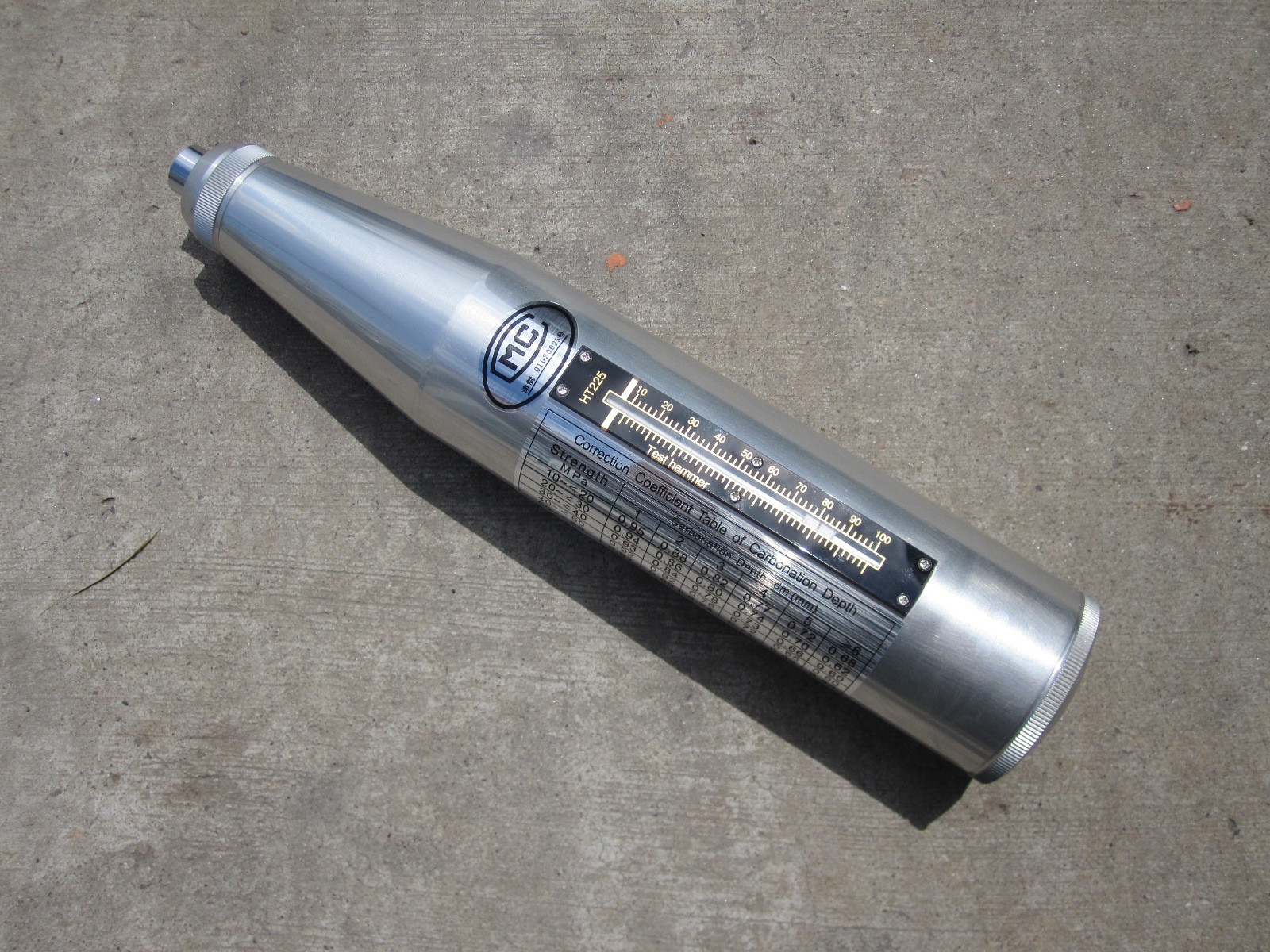 Manual Concrete Test Hammer, Schmidt Test Hammer, Concrete Rebound Hammer