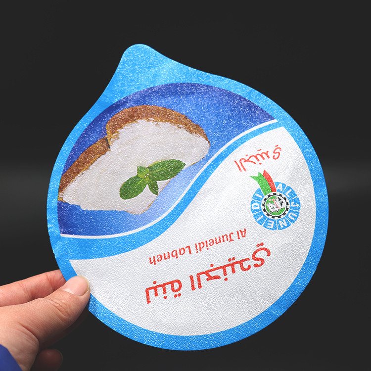 Yogurt Cup 144mm Pre Cut Foil Lid PVC Lacquer 90 Micron For Ice Cream Container