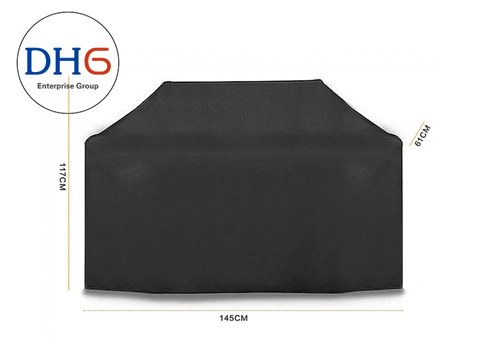 Tabletop Outdoor BBQ Accessories Black Anti Corrosion Uv Stable Double Stitched