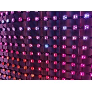 Outdoor Advertising Screen Programmable Soft LED Mesh Display with IP67