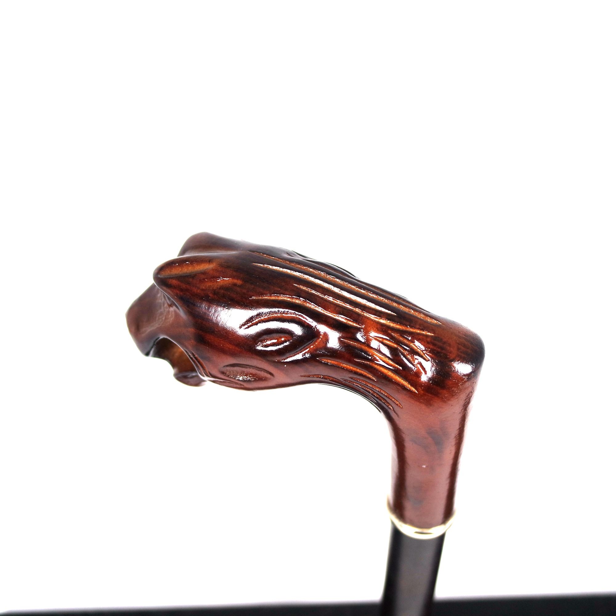 Wooden amnial shape umbrella handle Design umbrella black Swan Wooden umbrella for women Unique