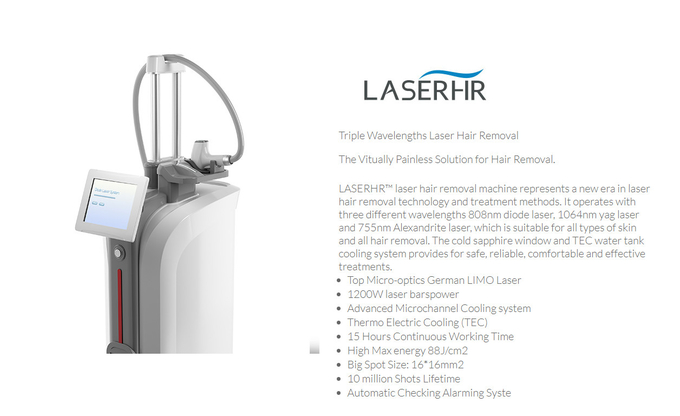 755nm 1064nm Diode Laser Hair Removal Machine For Commercial Salon