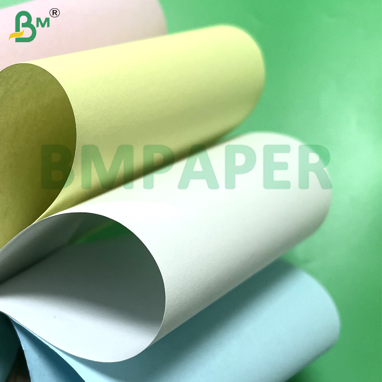 55gsm White / Blue Blank Image Carbonless Paper Rolls & Sheets for Receipt Printing NCR CB / CF / CFB