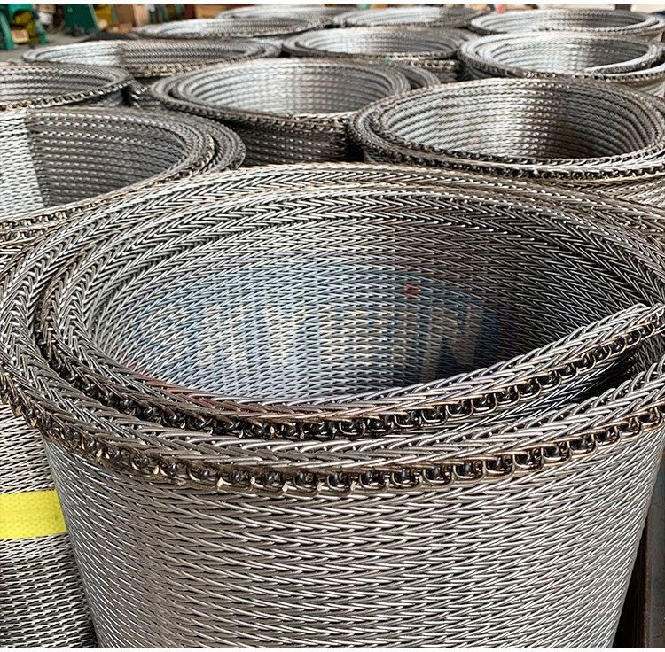 304/316 Stainless Steel Furnace Belt Food Machinery Wire Mesh Belt