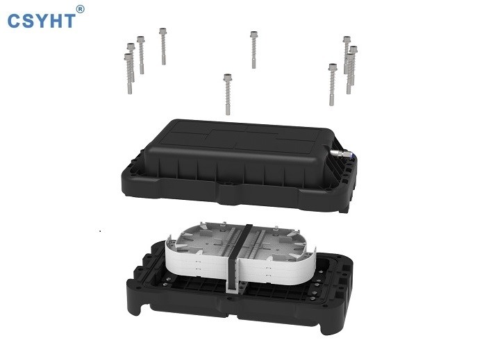 ISO FTTX Inline Horizontal Splice Enclosure 144 Fusion Connecting