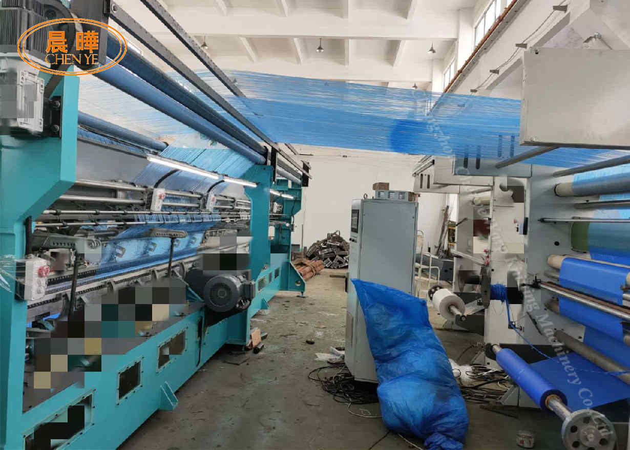 Nylon Raschel Knotless Fishing Net Manufacturing Machine 135"-260"