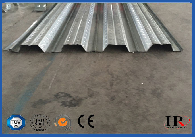 Safe High Efficient Floor Deck Roll Forming Machine 50HZ 3 Phase