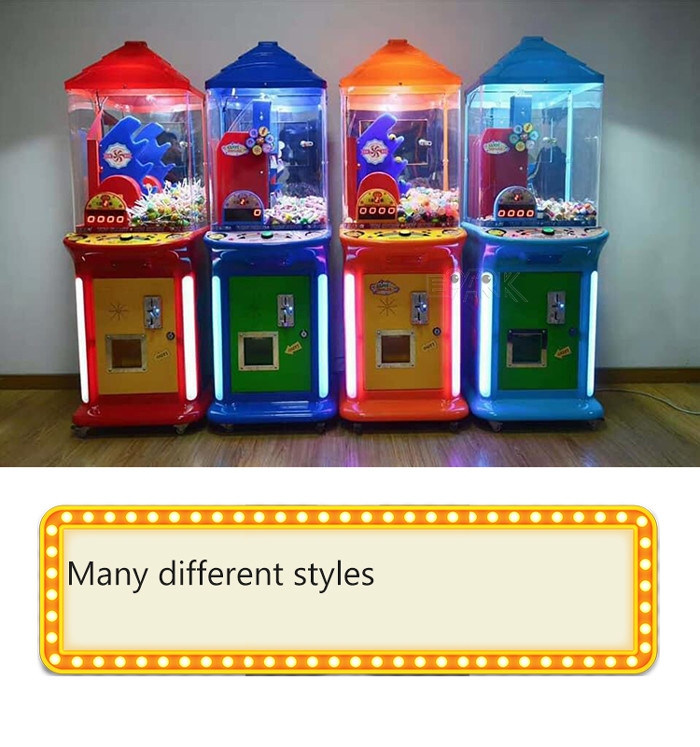 Coin Pusher Crane Game Machine Game Console Lollipop Vending Machine