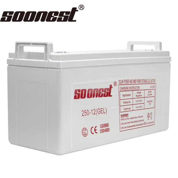 Soonest Energy Storage Solar Gel Battery 12V 100Ah 200Ah 250Ah Amp Deep Cycle