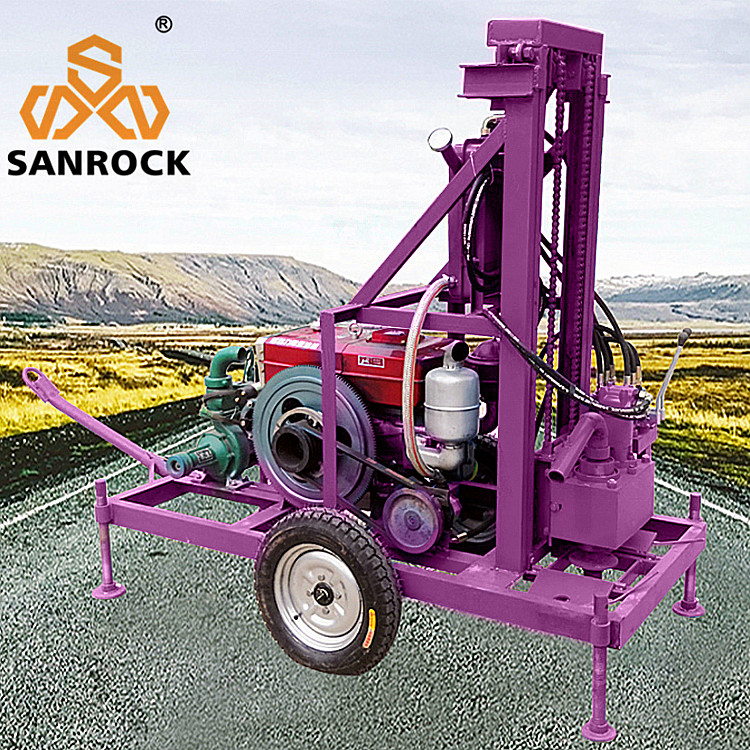 Rotary Water Drilling Rigs Portable Hydraulic Borehole Water Well Drilling Equipment