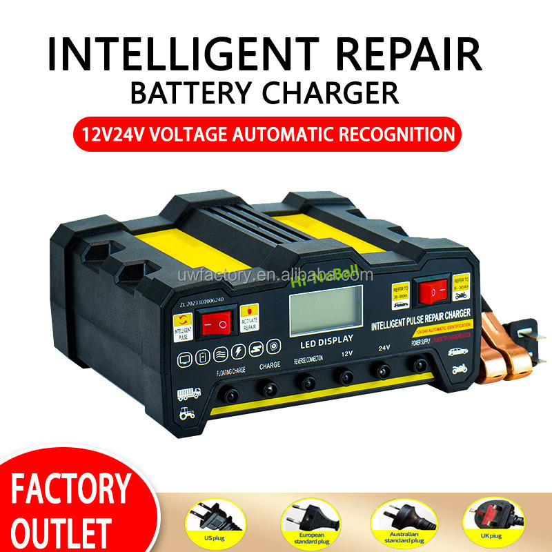 Private Mold Intelligent Battery Charger 10A12V 24V for Automatic Charger Car Motorcycle Boat Marine FCP Function