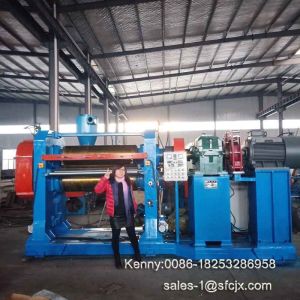Vertical Two Roll Calender Machine For Rubber Sheet Making