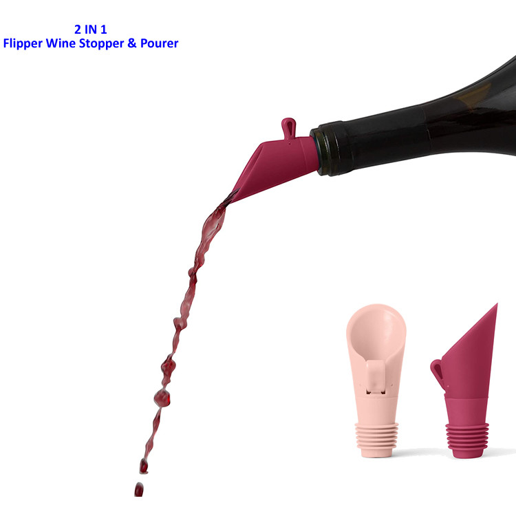 Shatterproof Liquor Bottle Stopper Pourer Stainless Steel Wine Stopper