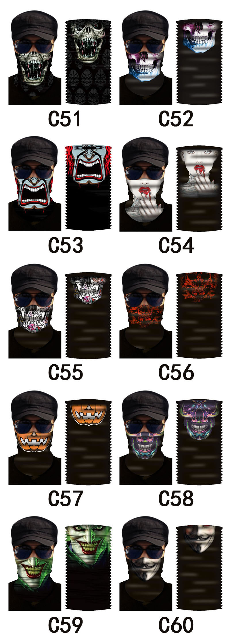 Printed Animals Sport Breathable Stretchy Tube Headwear
