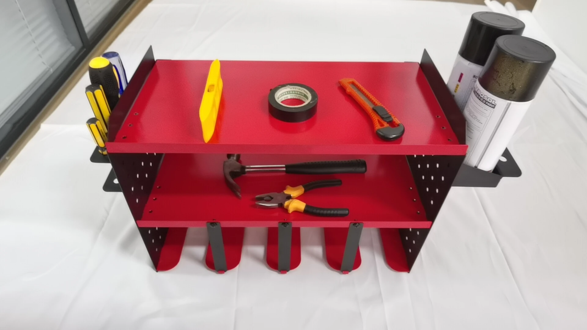 Metal Type Heavy Duty Garage Tool Organizers Power Tool Storage Racks