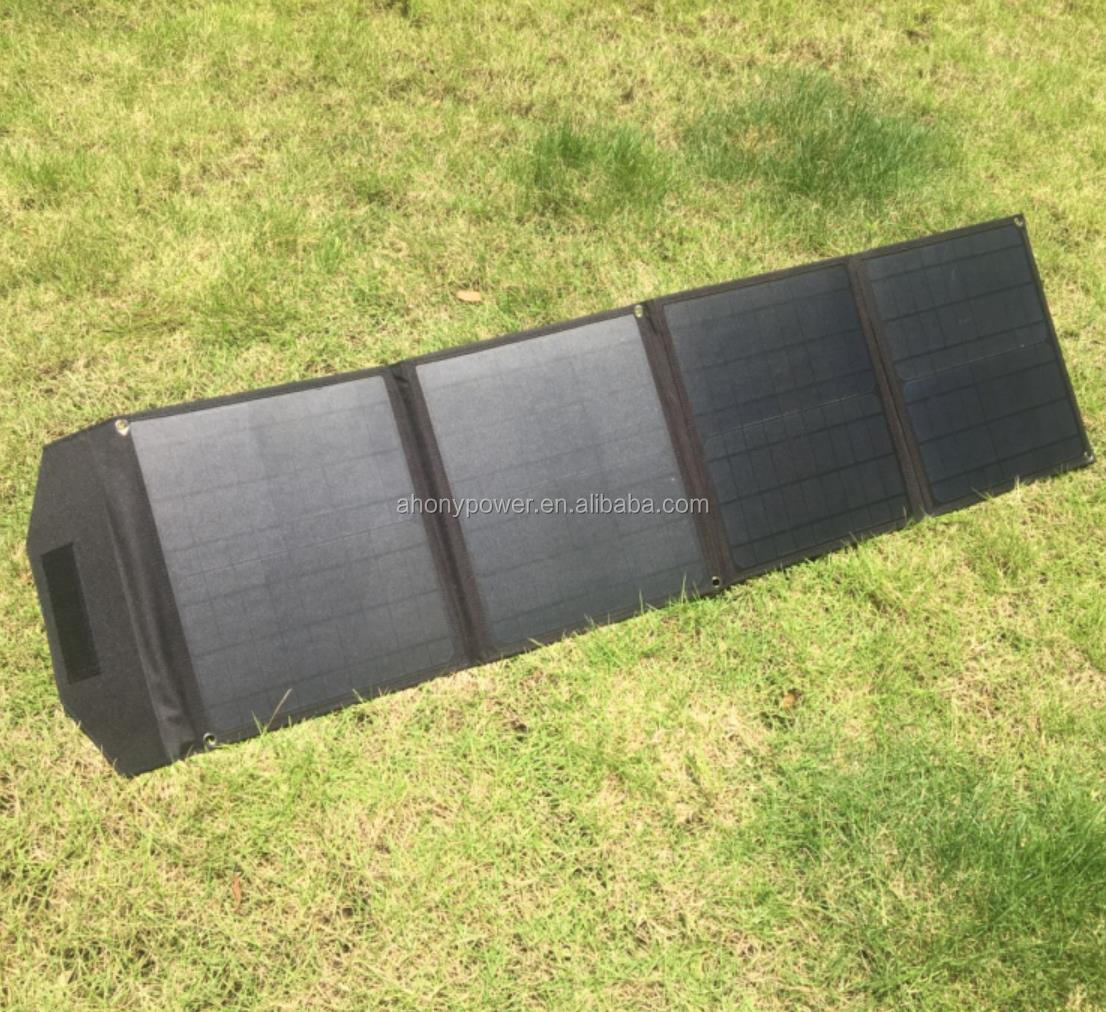 50w Portable Fold Up Solar Panels 12v Phone Solar Battery Charger CE ROHS Certificated