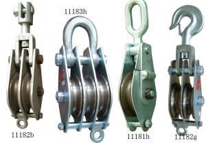  20KN Tower Erection Tools Steel Hoisting Tackle Pulley Block For Construction Line Manufactures