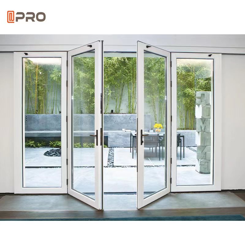 Custom Aluminium Double Glass Sliding Door Windproof Waterproof