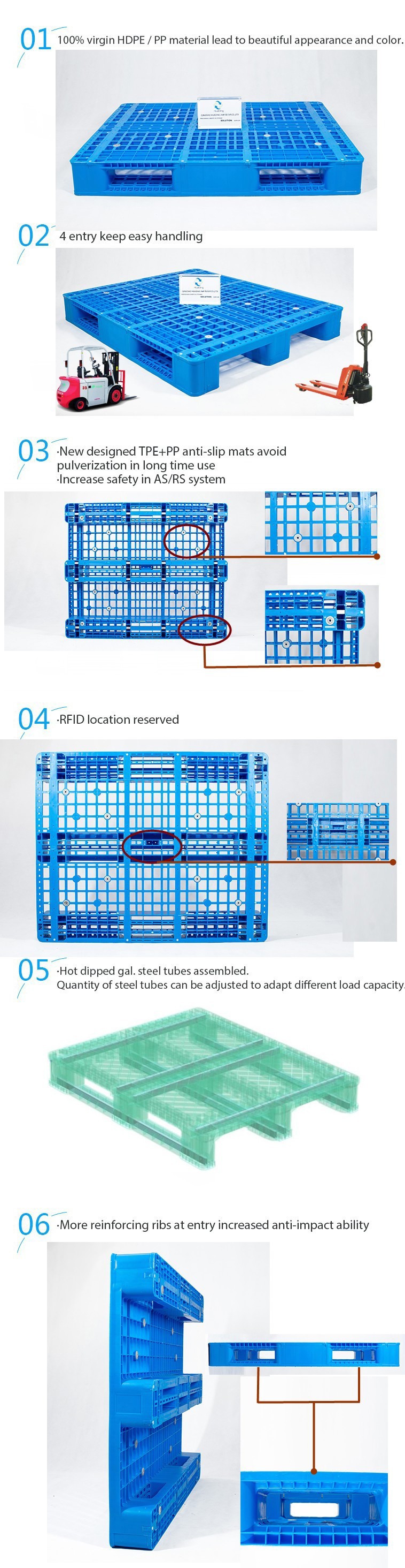 high quality plastic pallet racking pallets 1140*1140 mm chep pallet
