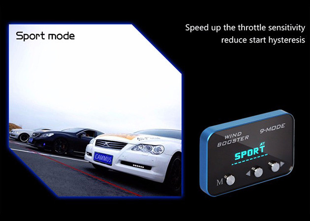 Aluminium Frame Cammus Car Throttle Controller 9 Mode Fine Tuning