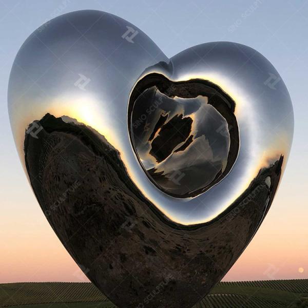 High Mirror Polished Love Me Stainless Steel Sculpture For Public Decoration In