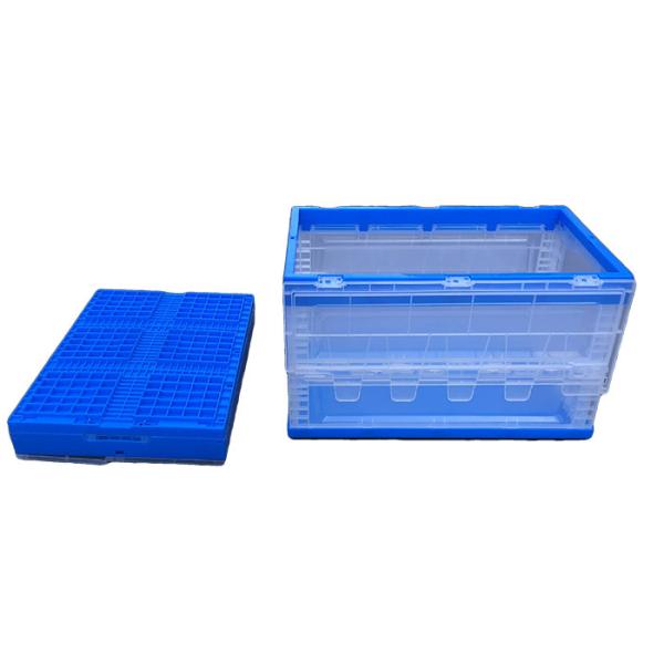 China HDPE Collapsible Moving Boxes Folding Foldable Crate With attached lids  For Textile Fabric on sale China HDPE Collapsible Moving Boxes Folding Foldable Crate With attached lids  For Textile Fabric on sale