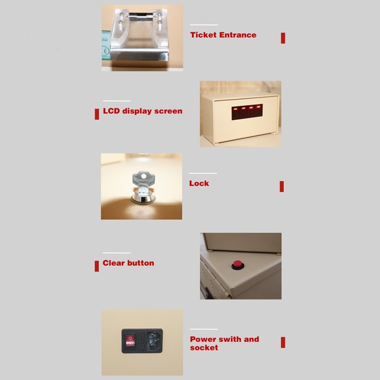 Shopping Mall Ticket Counter / Ticket Cutting Machine Anti - Hacking Function
