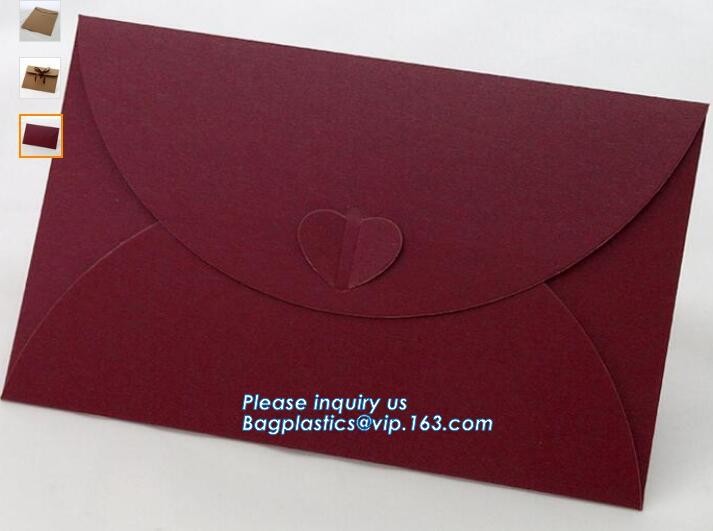 OEM Invitation Black Envelope With Triangle Open, Wholesale Paper Envelope,stamping paper letter envelope and postal car