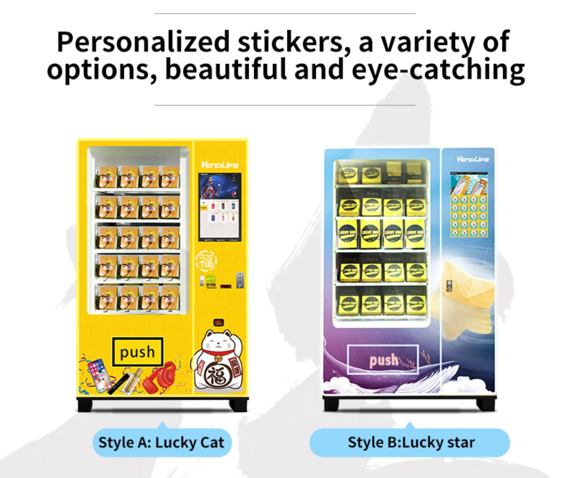 Eyelashes And Cosmetics With 21.5 Inches Advertisement Screen Beauty Vending Machine Perfume Vending Machine