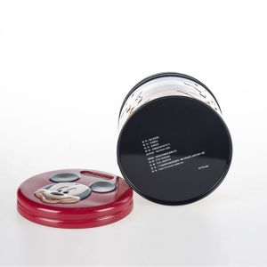 Emtpy Round Coin Bank Containers Full Color CMYK Printed And Embossed