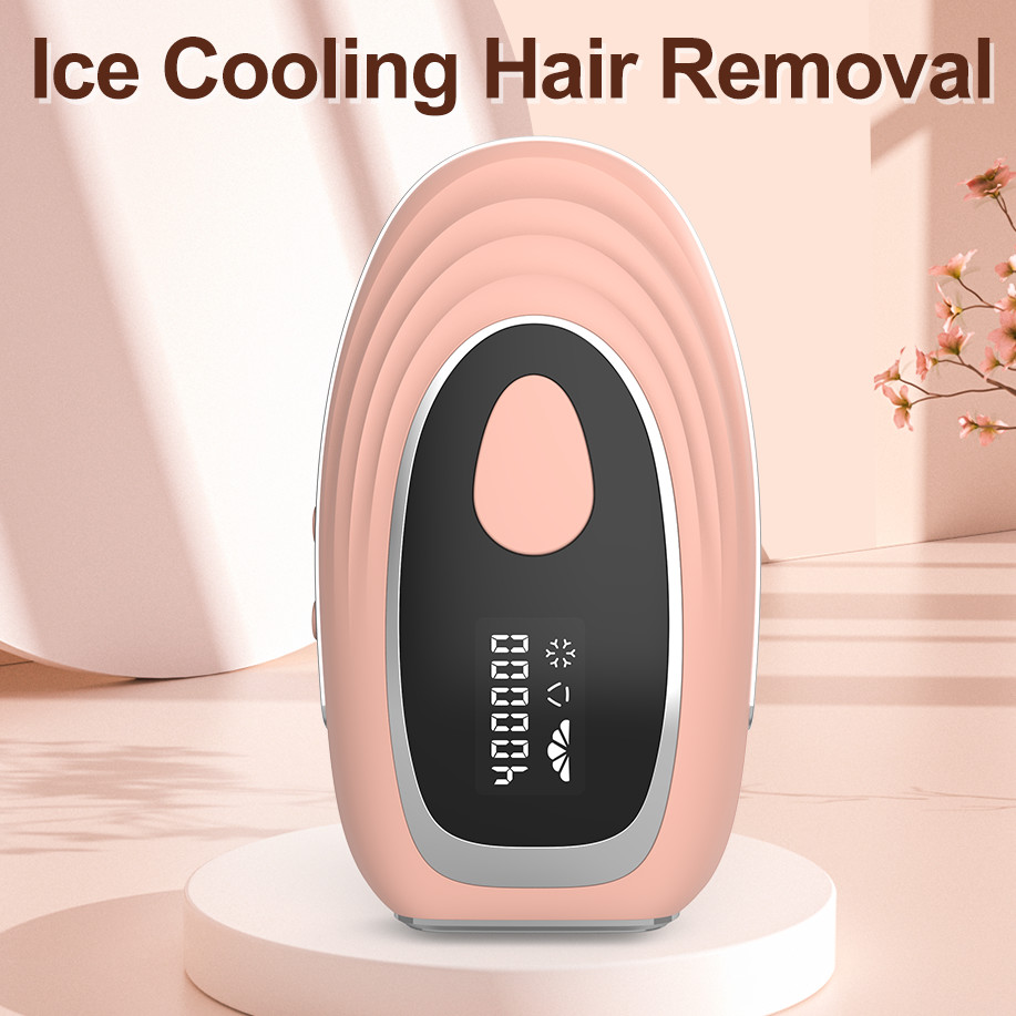 IPL Hair Removal with Ice Cooling System, Permanent Hair Removal Upgraded to 400,000 Flashes Device for Women and Men